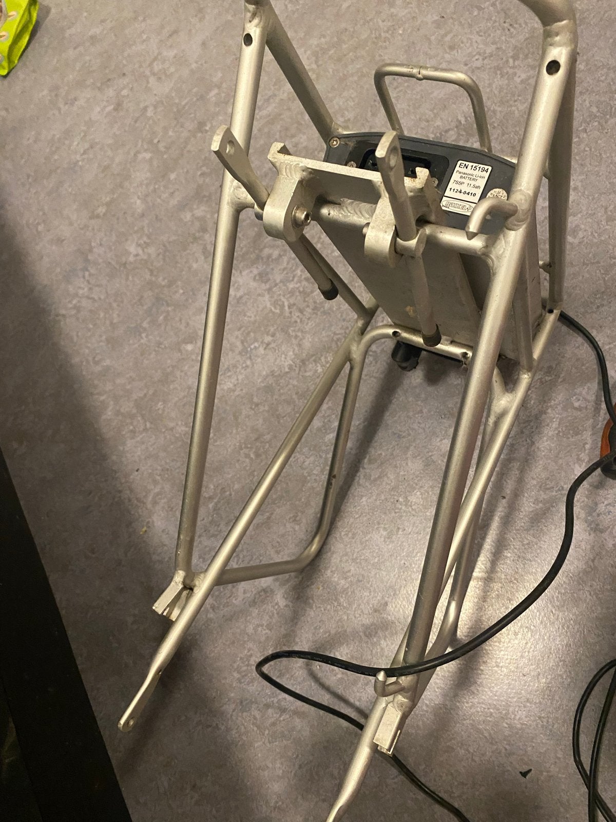 Fietsaccu, controller en bagagedrager, Ophalen, Gebruikt