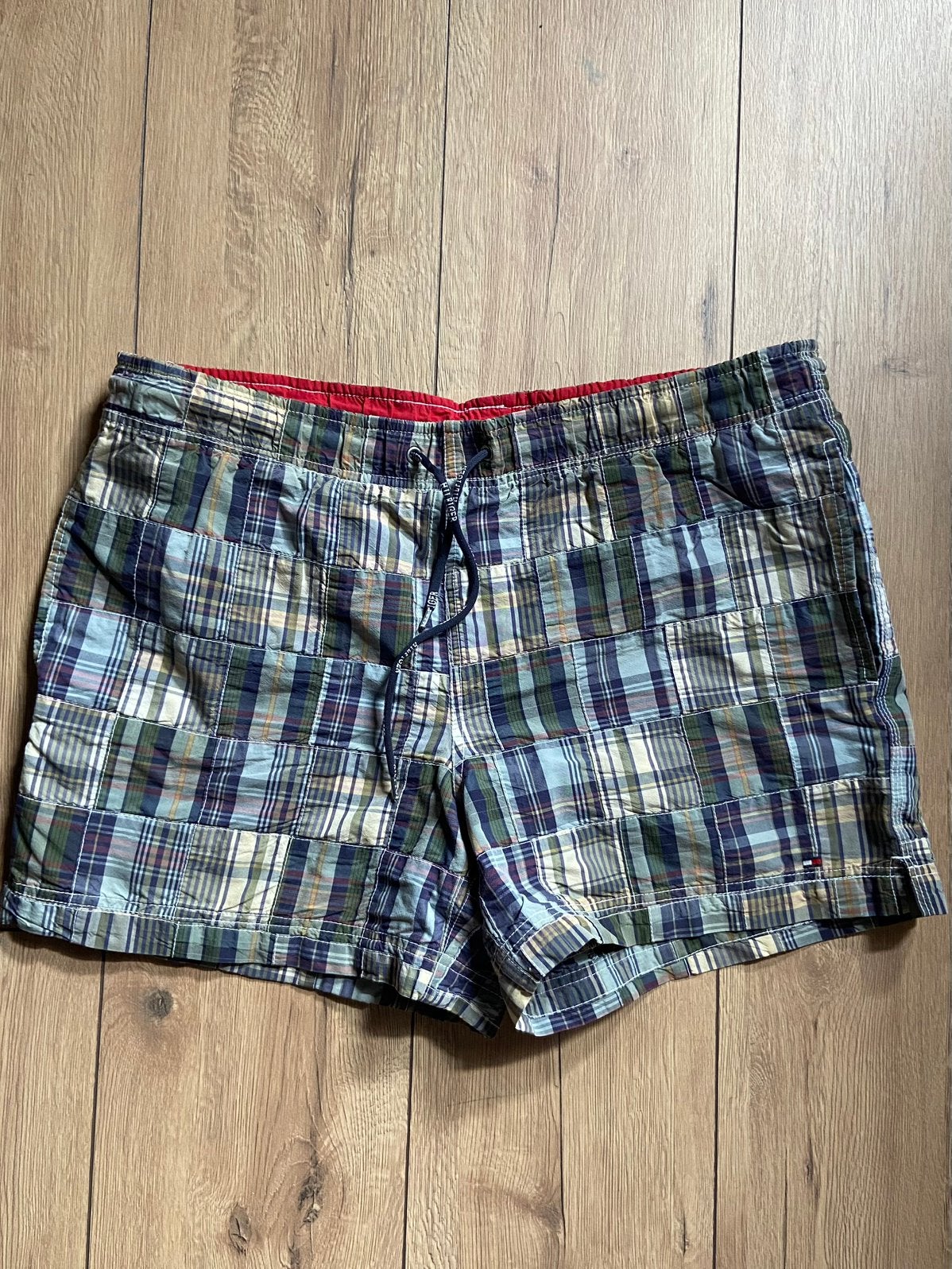 Tommy Hilfiger Vintage Zwembroek Patchwork Geruit Maat, Ophalen of Verzenden, Maat 48/50 (M), Meerkleurig, Zwemshort