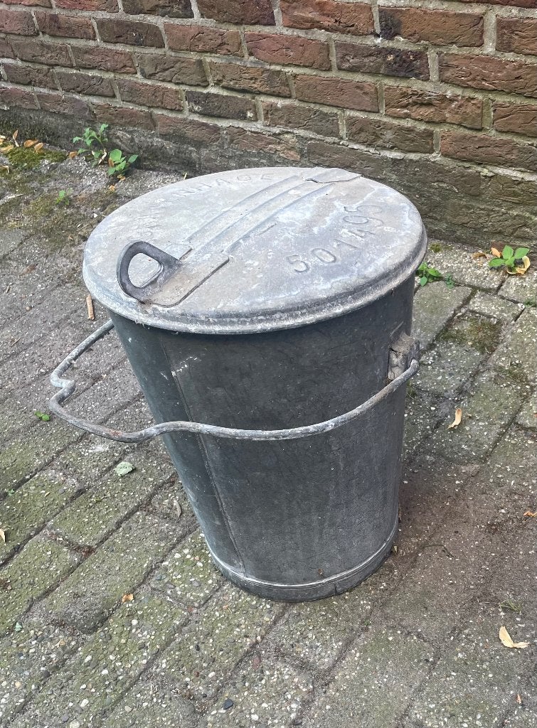 zinken vuilnisbak, 's Gravenhage, Ophalen of Verzenden
