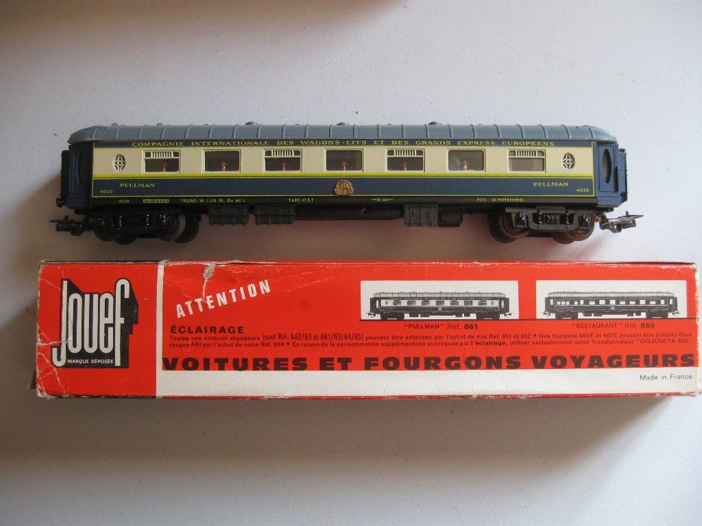 Vintage Modeltrein Ho: Jouef Pullman wagon (861), Hobby en Vrije tijd, Modeltreinen | H0, Gebruikt, Gelijkstroom, Jouef, Wagon