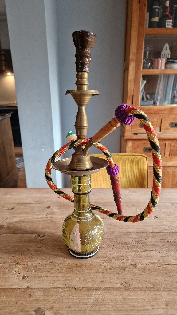 Traditionele waterpijp (shisha), Ophalen, Gebruikt, (Water)pijp