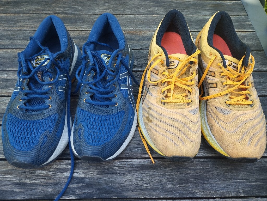 Asics Gel Nimbus 21 en 22, Gebruikt, Hardloopschoenen, Ophalen of Verzenden, Hardlopen