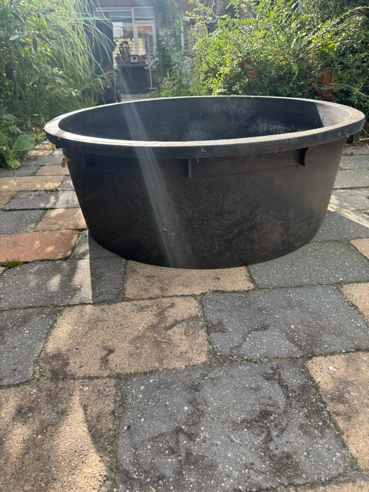 Grote kunststof kuip 150 liter – speciekuip/waterbak, Kunststof, Gebruikt, Rond, Ophalen of Verzenden