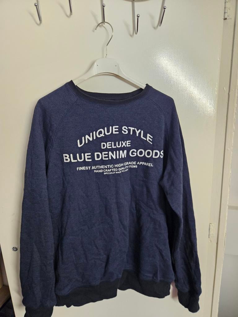 LIVERGY Heren Sweater Maat M (48/50) - Blauw, Kleding | Heren, Truien en Vesten, Ophalen of Verzenden, Gedragen, LIVERGY, Maat 48/50 (M)