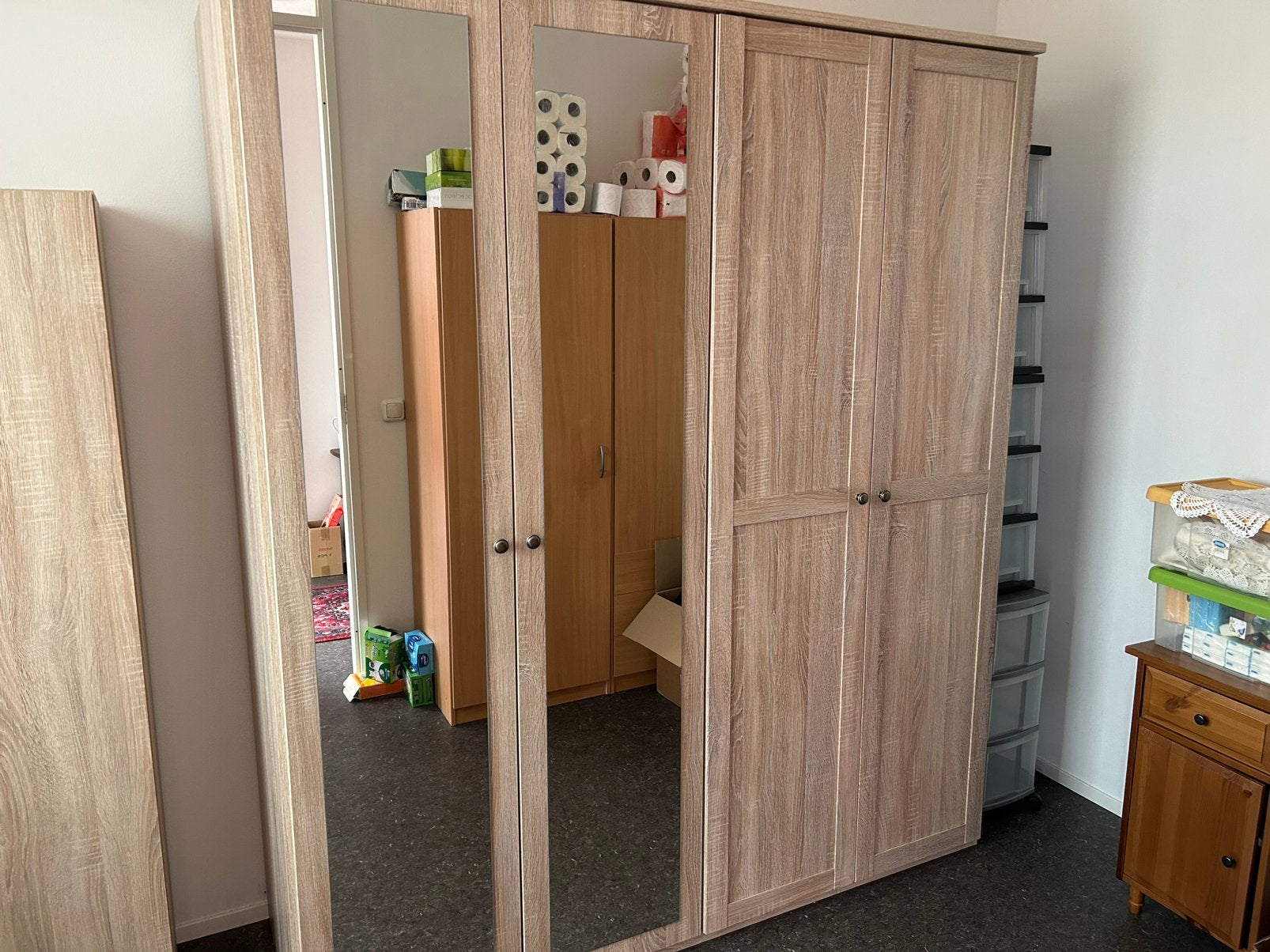 Te koop: hang- legkast, Huis en Inrichting, Kasten | Kledingkasten, Ophalen, Met deur(en), 200 cm of meer, 150 tot 200 cm