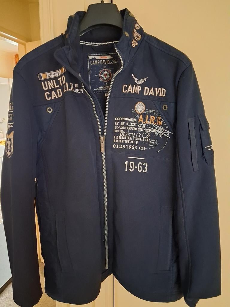 ORIGINEEL CAMP DAVID JAS MAATXL, Ophalen of Verzenden, Zo goed als nieuw, Zwart