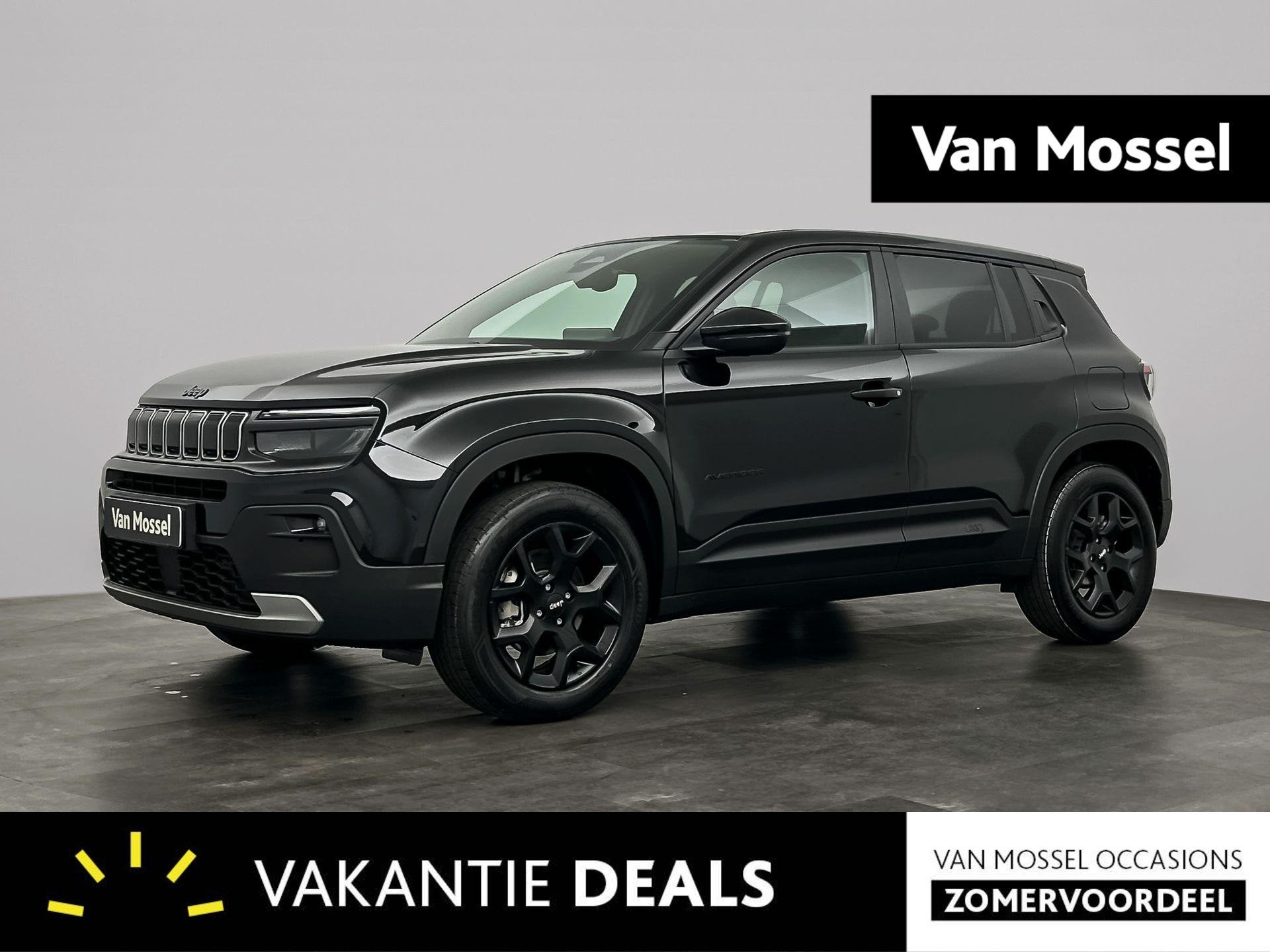 Jeep Avenger 1.2 e-Hybrid Black Edition | DEMONSTRATIEMODEL, Auto's, Jeep, 12 maanden, Euro 6, 1199 cc, Zwart