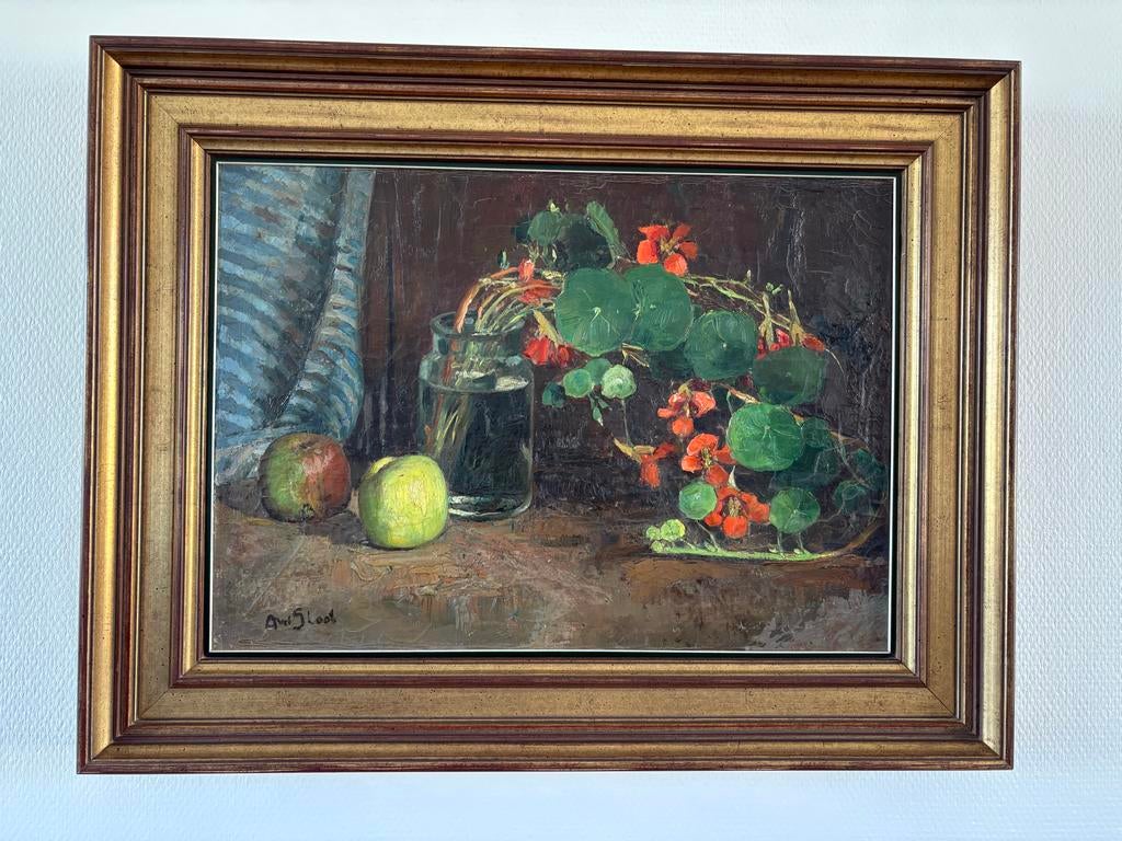 Stilleven met Oost-Indische kers en appels - Andries van der, Ophalen