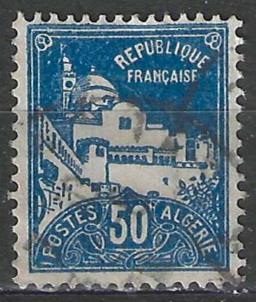 Algerije 1926 - Yvert 47 - Moskee Djamaa al-Djedid (ST), Verzenden, Overige landen, Gestempeld