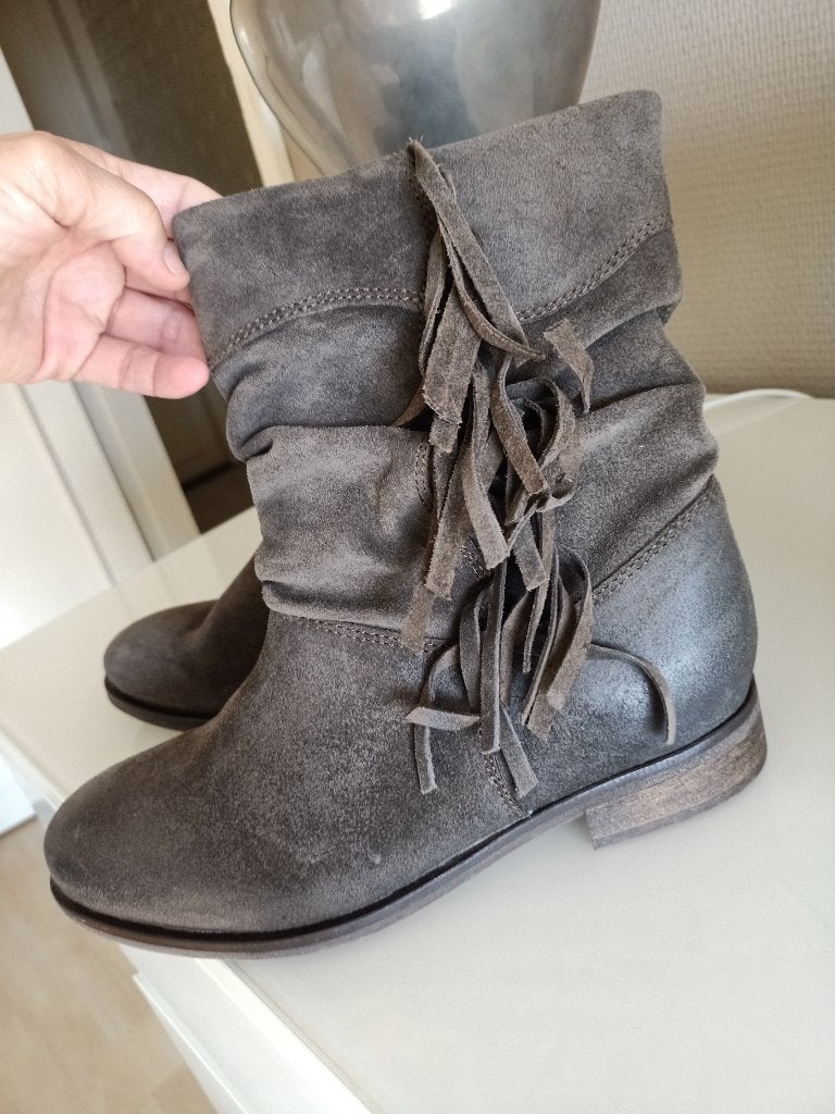 Kort cowboy  western country dames laarsje maat 38, Ophalen of Verzenden, Zo goed als nieuw, Zwart