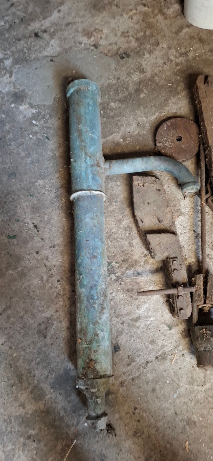 Oude  koperen handpomp voor renovatieproject, Ophalen, Gebruikt, Handmatig, Overige typen