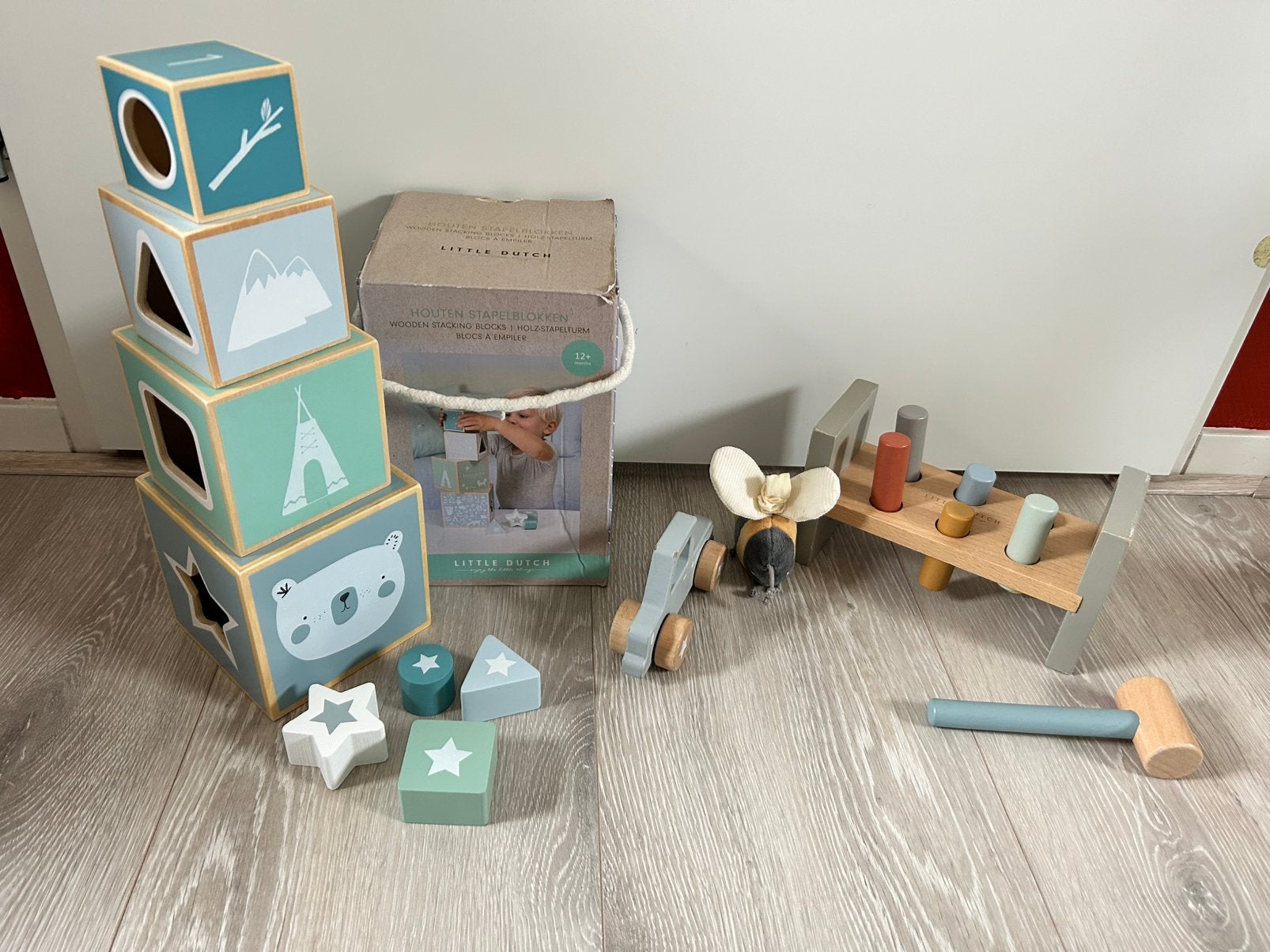 Little Dutch Houten speelset Stapeltoren, Hamertje tik etc., Ophalen of Verzenden, Nieuw, Overige typen