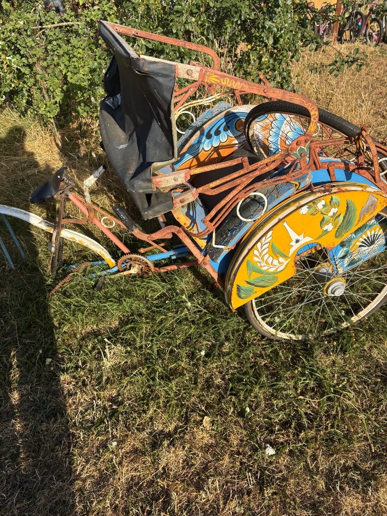 Riksja uit India, Ophalen