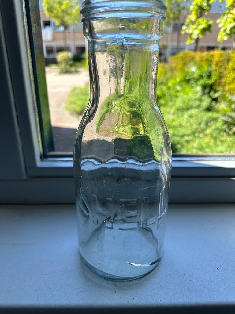 Originele SHELL oliefles. Glas bottle olie fles MOTOR OIL., Ophalen of Verzenden, Gebruikt, Overige typen