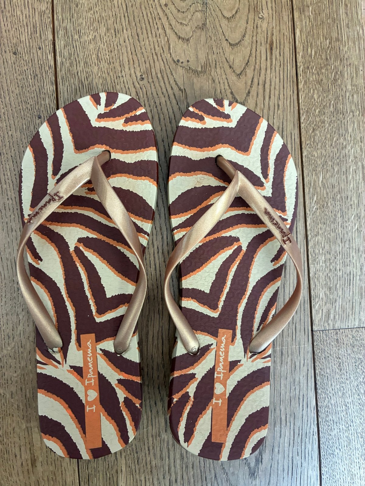 Mooie Ipanema slippers - Maat 38, Ophalen of Verzenden, Gedragen, Bruin, Slippers