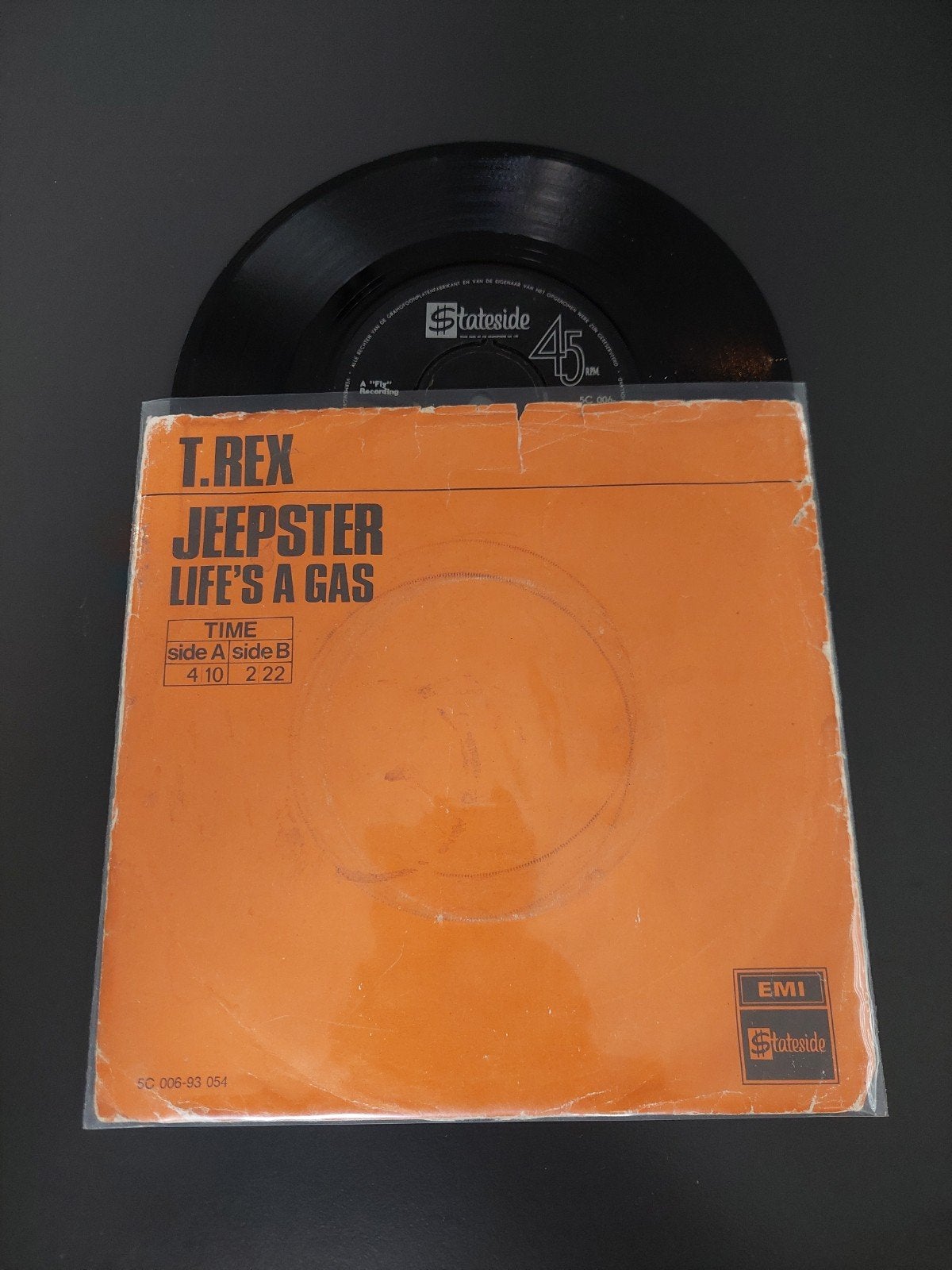 t.rex jeepster, Ophalen of Verzenden, Gebruikt, 7 inch