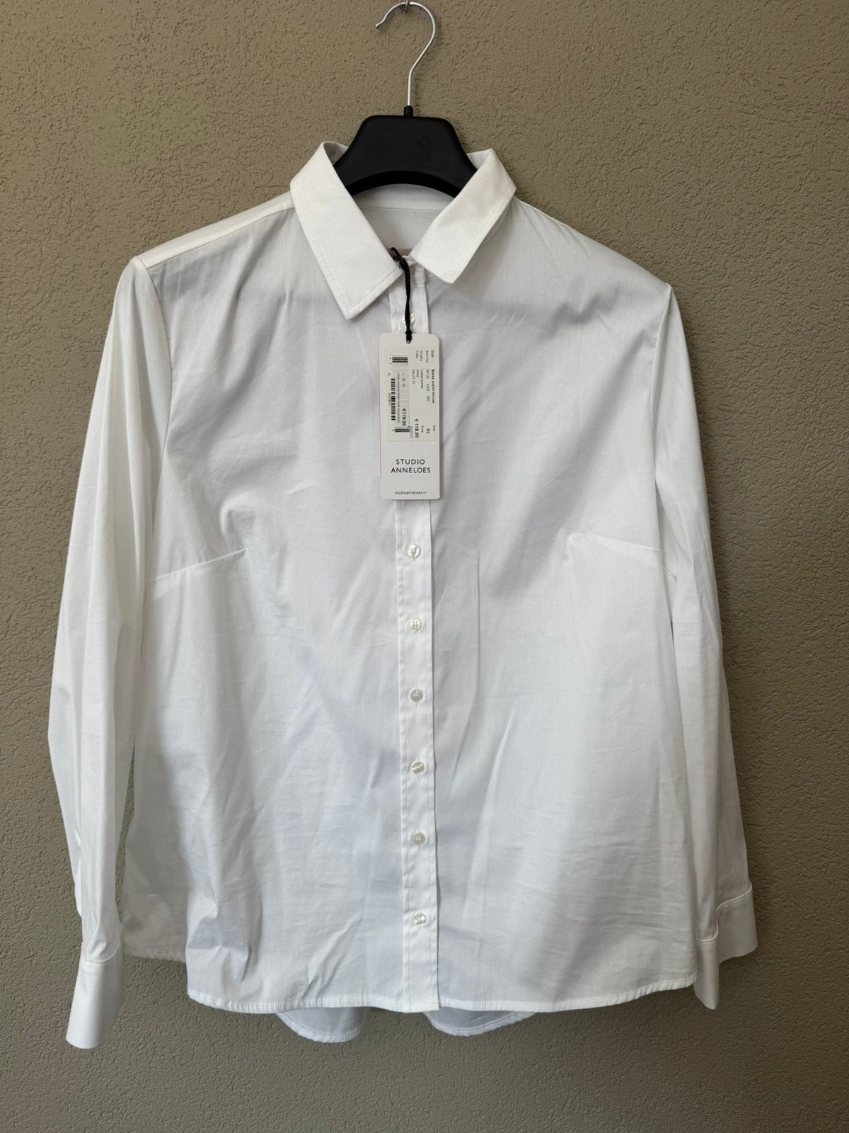 Studio Anneloes Bobby poplin blouse maat XL nieuw, Ophalen of Verzenden, Nieuw, Maat 46/48 (XL) of groter, Wit