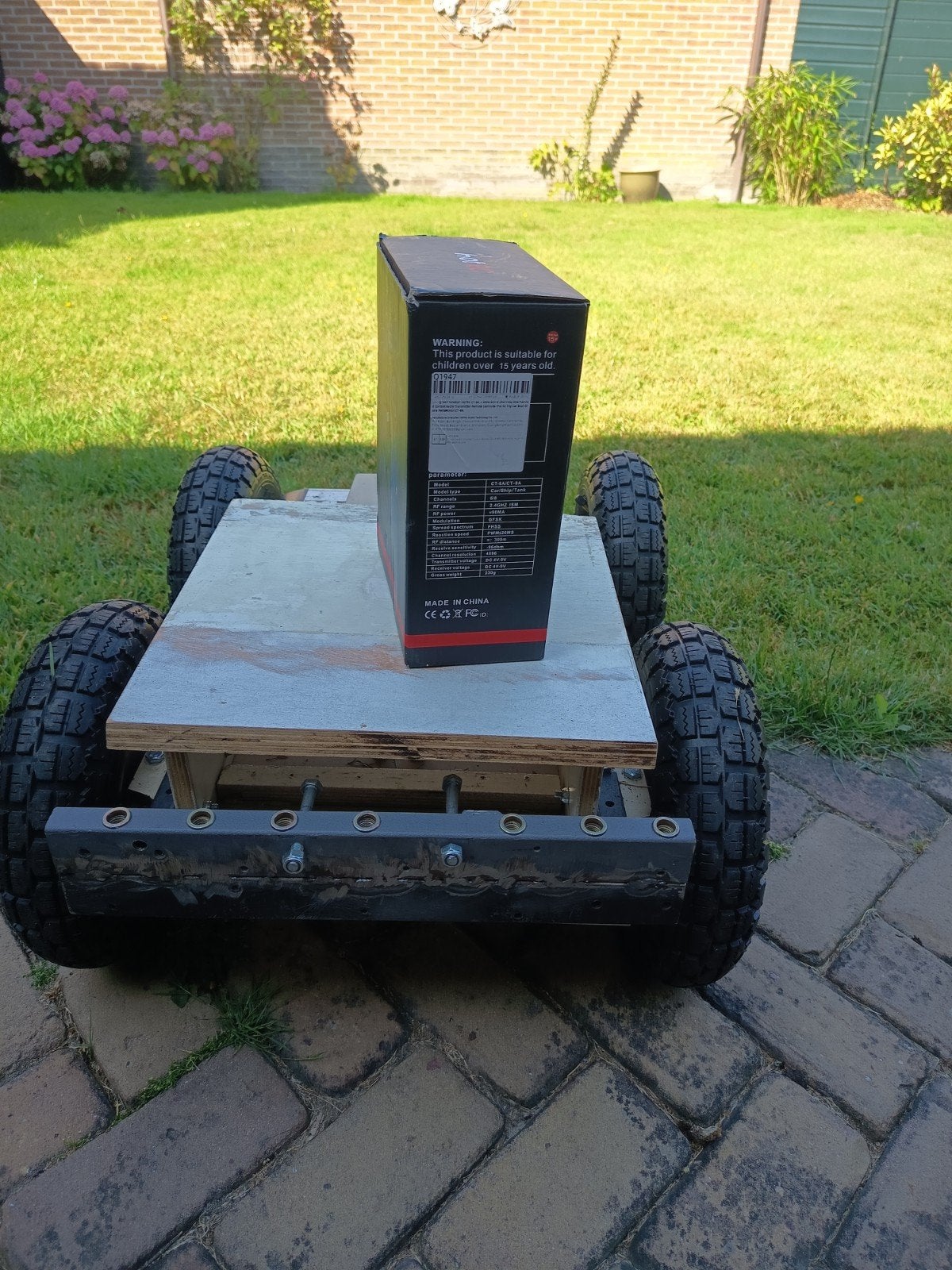 RC Offroad 4wd met afstandsbediening - een zelfbouw project., Ophalen, Zo goed als nieuw, Auto offroad