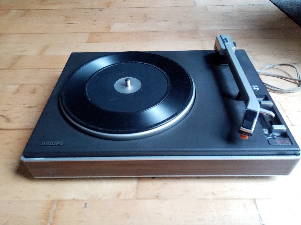 Philips vintage platenspeler 22GA214 met 78 toerental, Ophalen of Verzenden, Gebruikt, Platenspeler, Philips