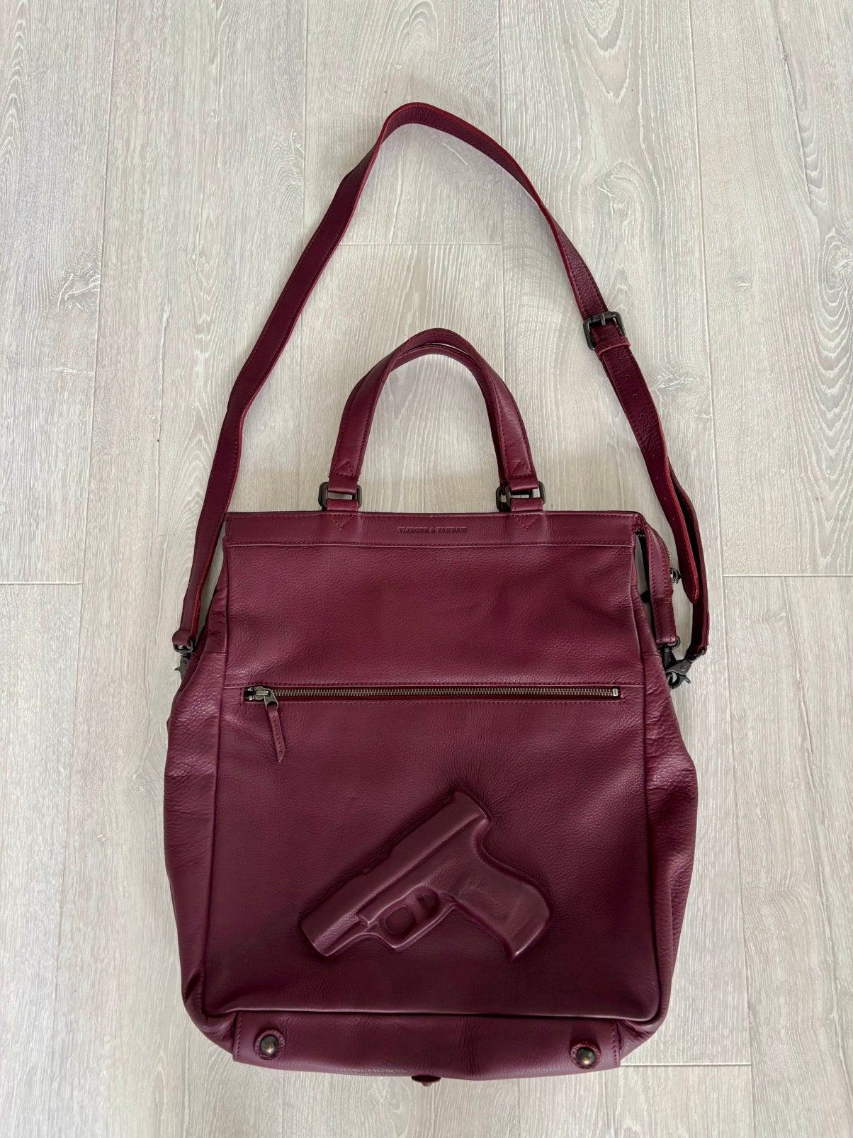 Vlieger en Vandam Collectors Item NIEUW, Ophalen of Verzenden, Nieuw, Rood, Handtas