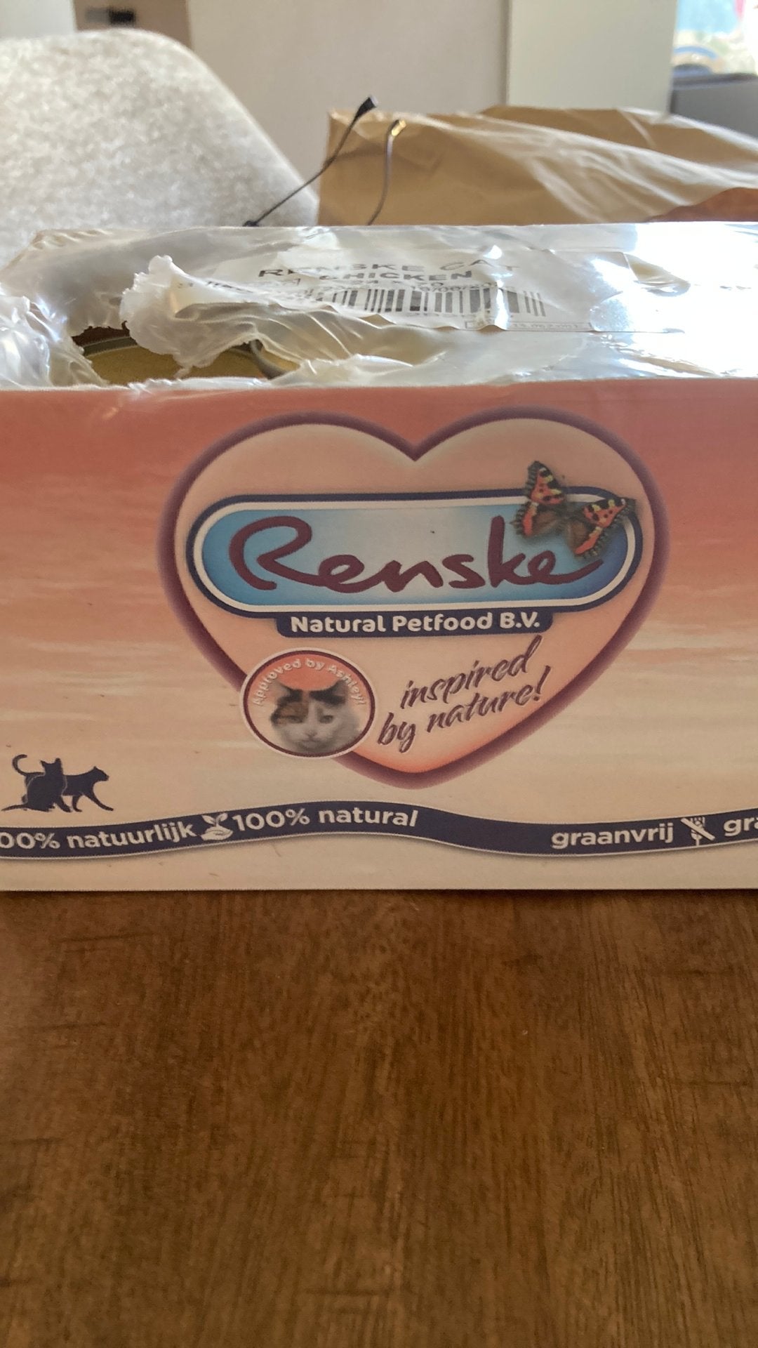 21 blikjes Renske graanvrij paté compleet menu - kip, Dieren en Toebehoren, Dierenvoeding, Ophalen, Kat