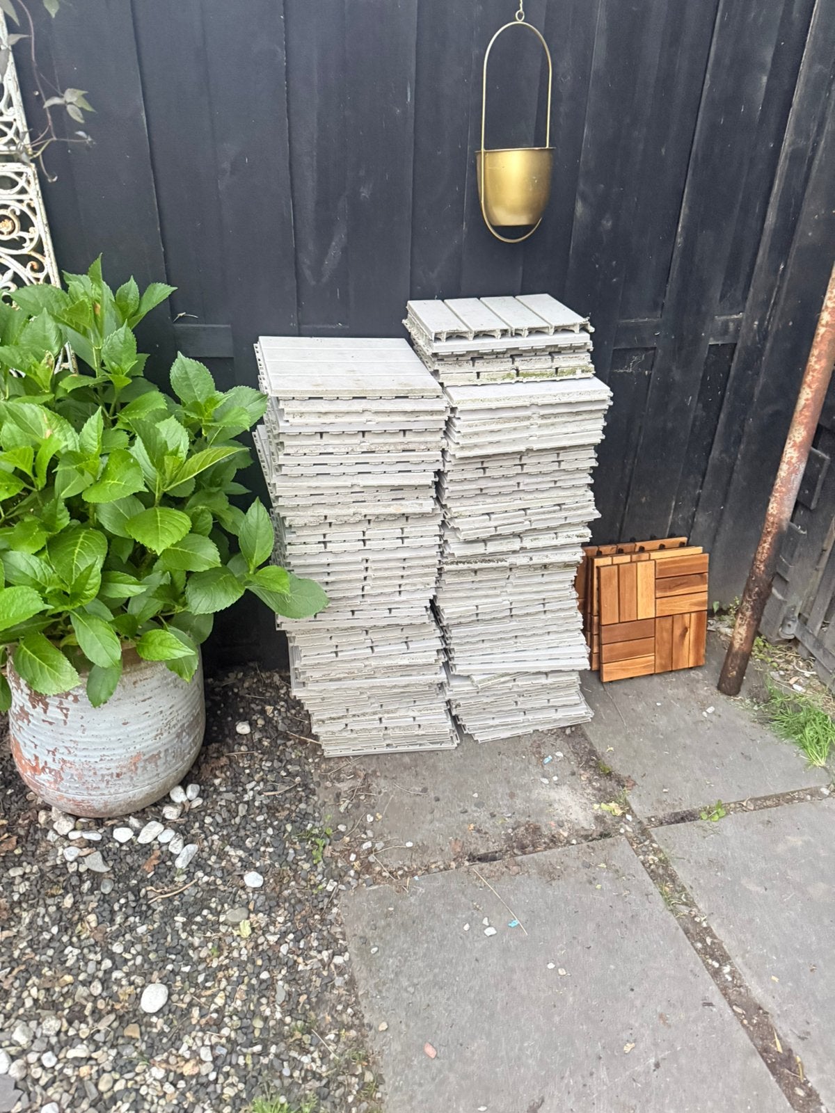 Ikea vlonders, Tuin en Terras, Ophalen, Hout