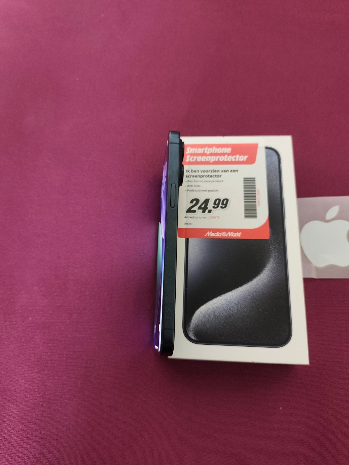 iPhone 15 Pro Max 256GB Blauw, Telecommunicatie, Blauw, IPhone 15 Pro Max, Zo goed als nieuw, Zonder simlock