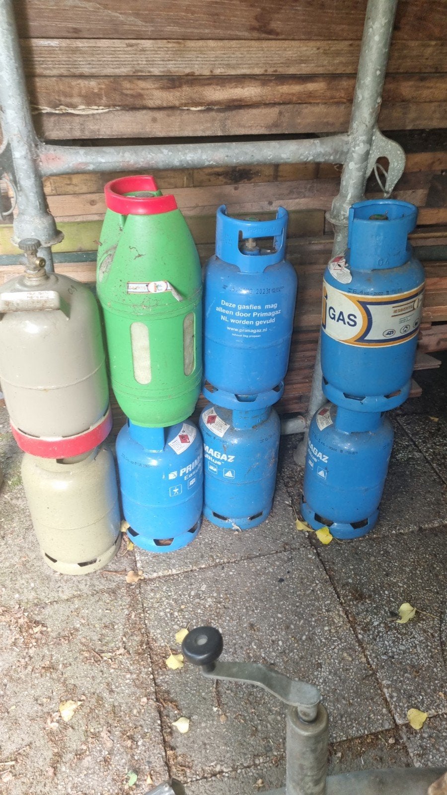Diverse gasflessen, Primagaz en Esberts Oil Gas, Tuin en Terras, Ophalen, Gebruikt, Primagaz, Esberts Oil Gas