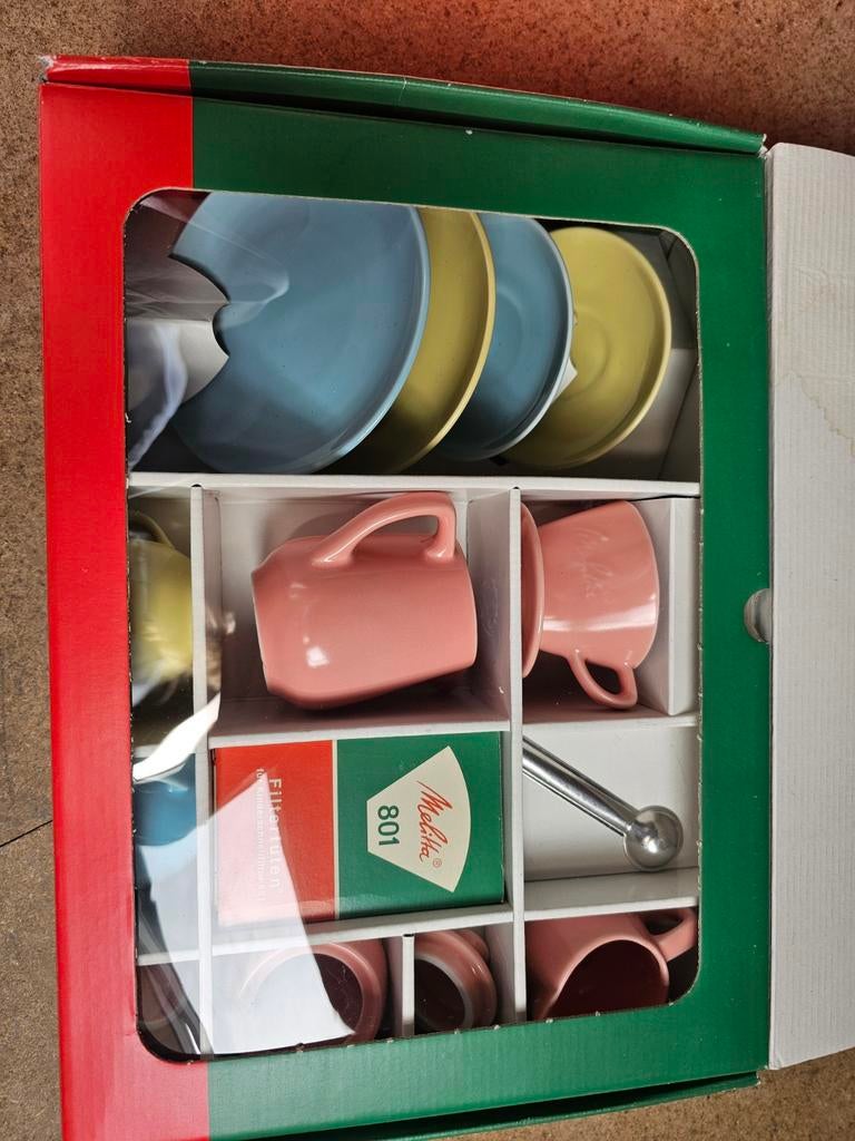 Melitta kinderservies in doos, Ophalen of Verzenden