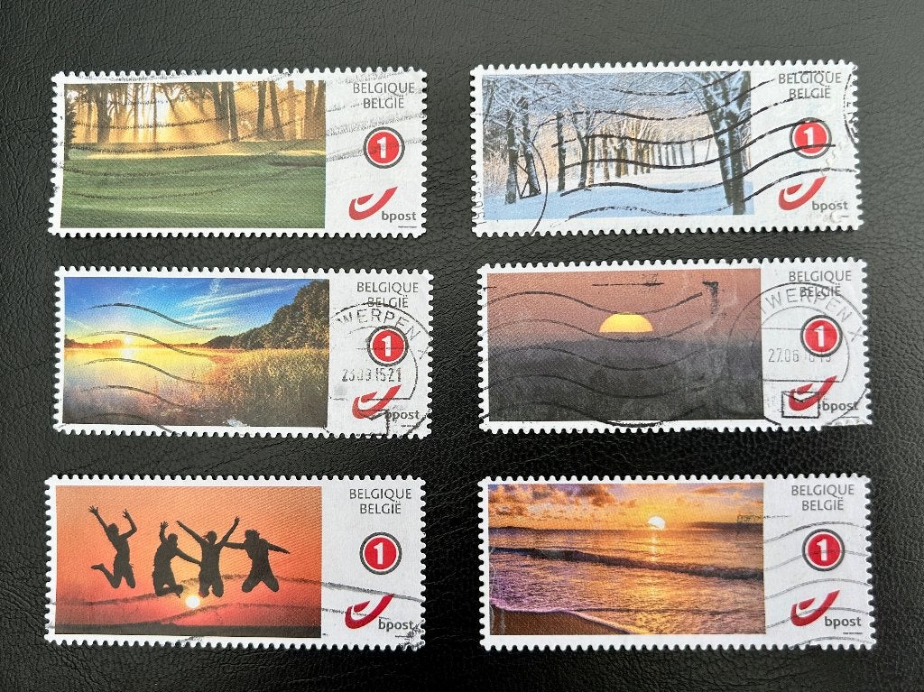 België - landschappen - 2015, Frankeerzegel, Ophalen of Verzenden, Gestempeld, Gestempeld