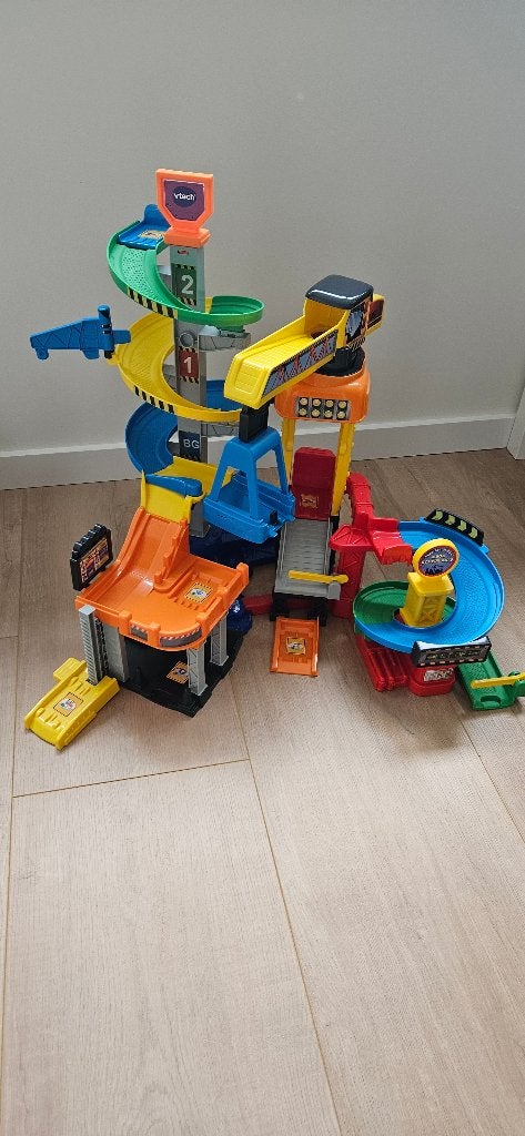 VTech Toet Toet Auto's Mega Bouwplaat, Ophalen, Zo goed als nieuw, 2 tot 4 jaar