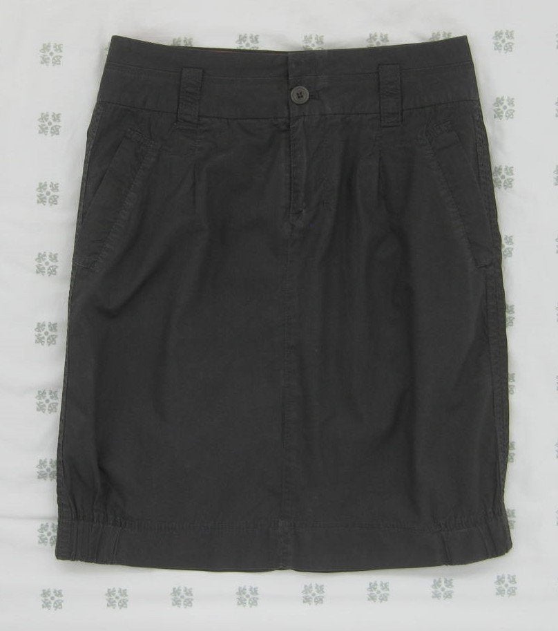 Turnover bruine rok maat 34. spijkerrok model, netjes, Kleding | Dames, Rokken, Bruin, Zo goed als nieuw, Maat 34 (XS) of kleiner