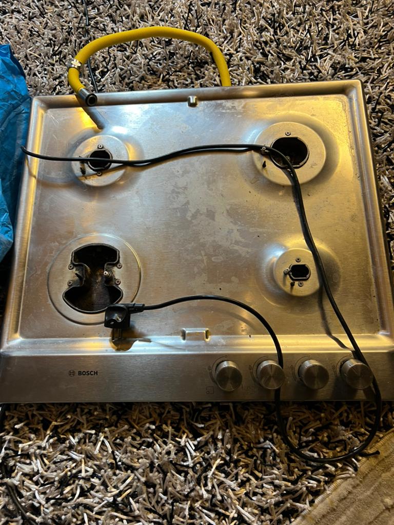 Bosch gaskookplaat, Zo goed als nieuw, Gas, Vrijstaand, 4 kookzones