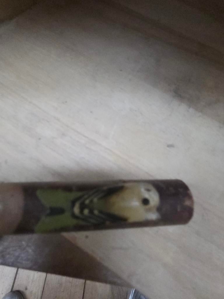 Houten fluit met vogeldecoratie, Ophalen of Verzenden