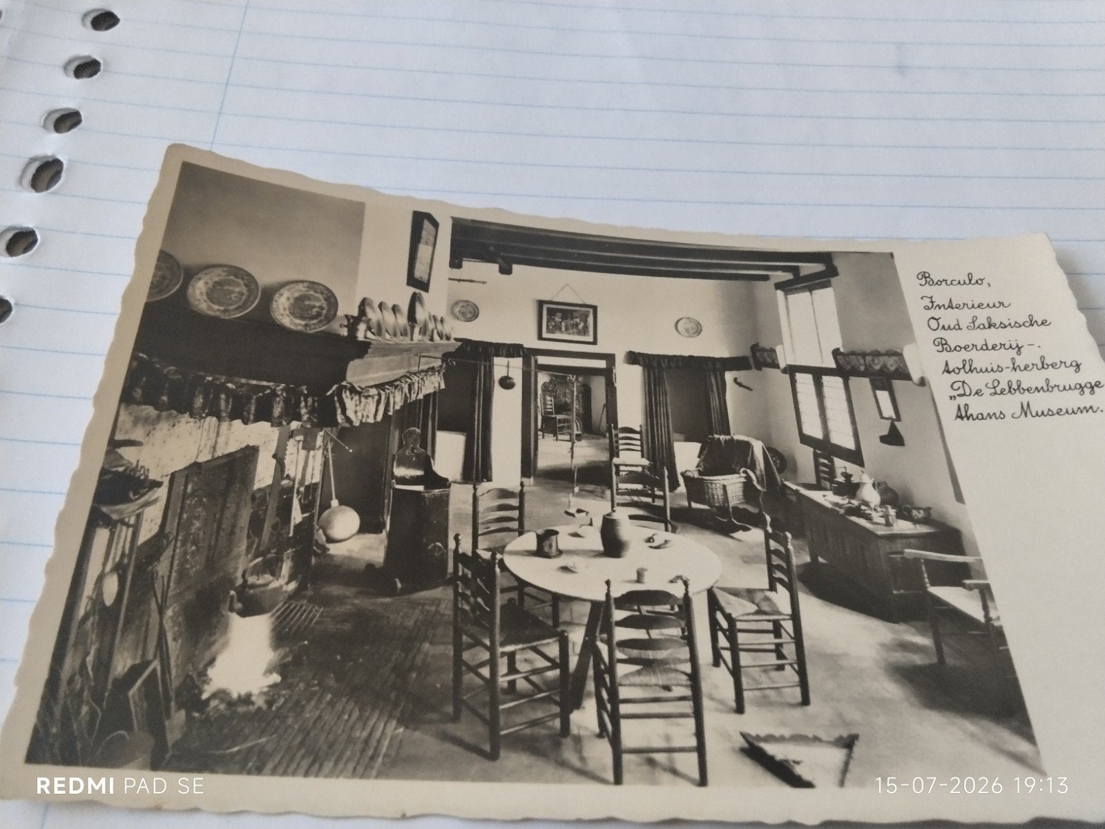Fotoansicht.Borculo: Interieur Oude Saksische Boerderij, Ophalen of Verzenden