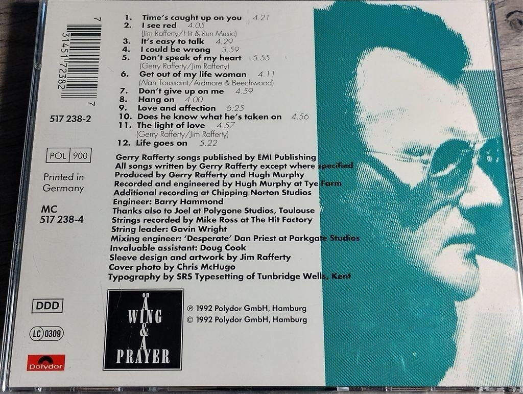 Gerry Rafferty - On A Wing & A Prayer, Cd's en Dvd's, Cd's | Pop, Ophalen of Verzenden, Gebruikt