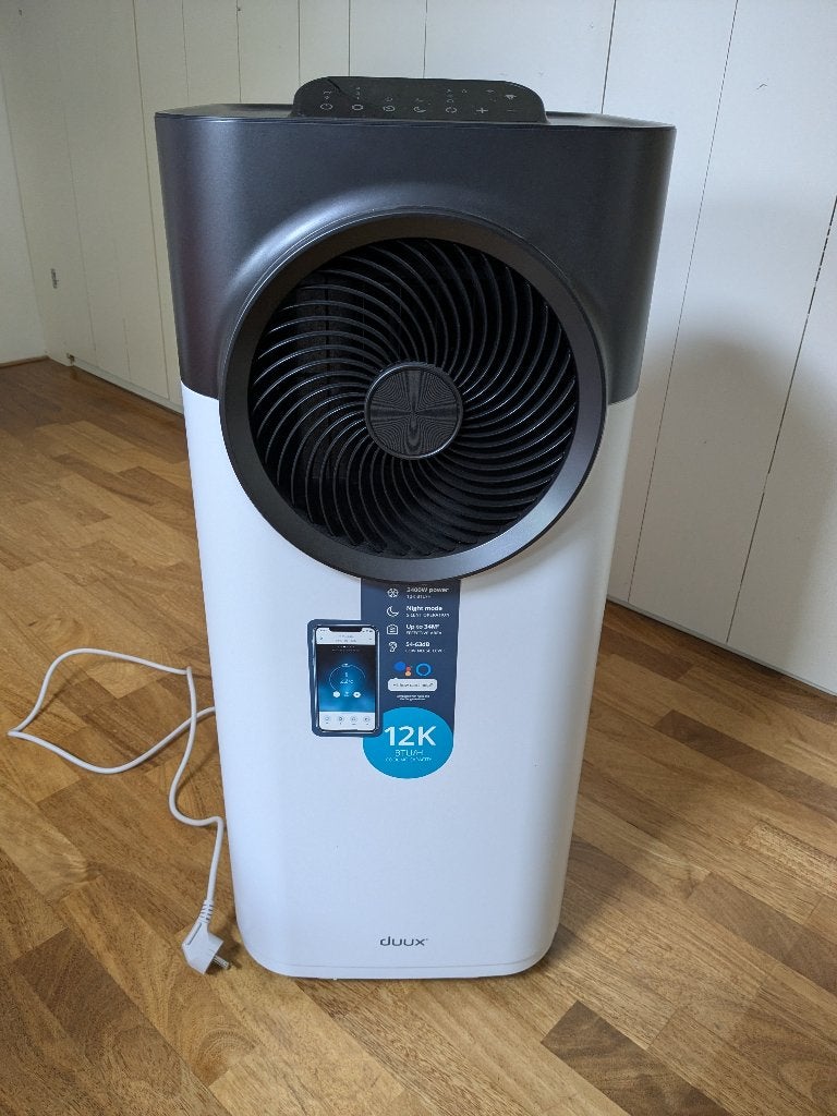 Lekker koel met deze mobiele airco Duux 12K, Ophalen, Timer, 3 snelheden of meer, Zo goed als nieuw