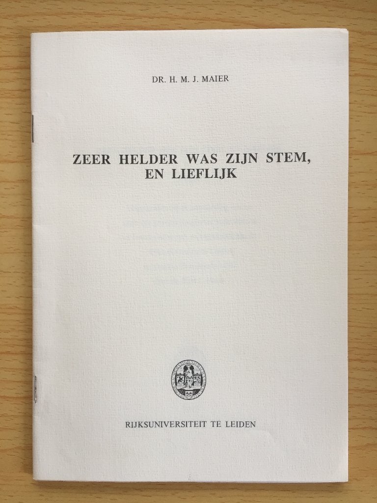 Inaugurele rede hoogleraar Maleise taal- en letterkunde, Ophalen of Verzenden, Gelezen, H.M.J. Maier