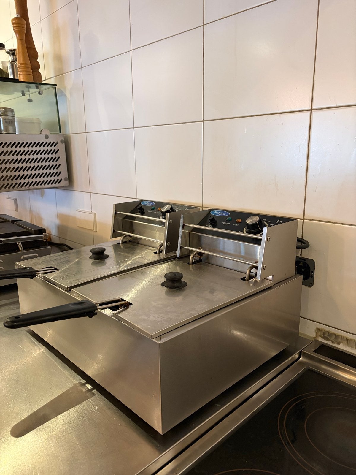 Professionele dubbele friteuse - Horeca kwaliteit, Ophalen, Gebruikt