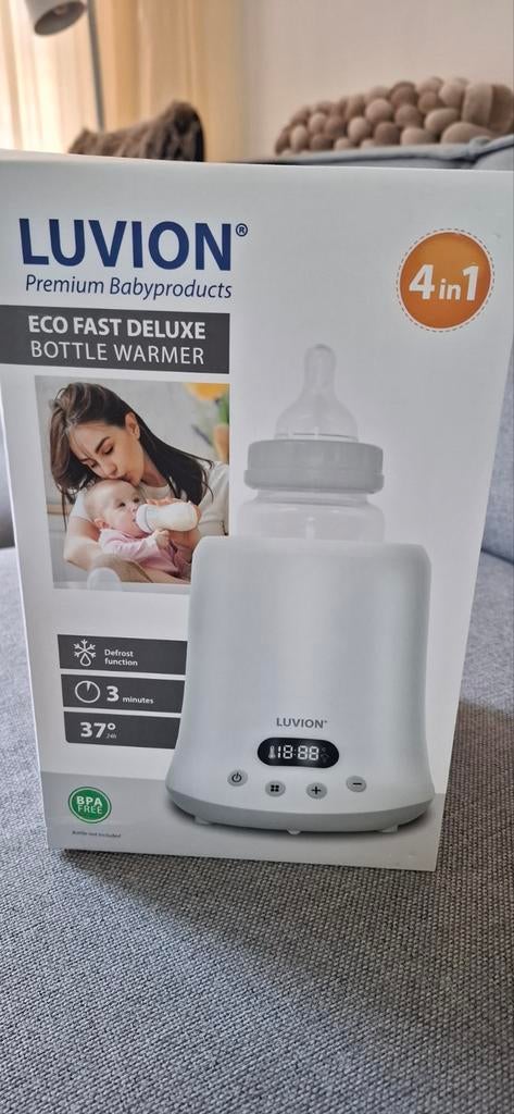 Luvion Eco Fast Deluxe bottle warmer, Ophalen of Verzenden, Nieuw, Flessen- of potjesverwarmer