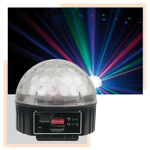 Showtec disco star licht effect, Ophalen, Zo goed als nieuw, Discobol, Geluidgestuurd