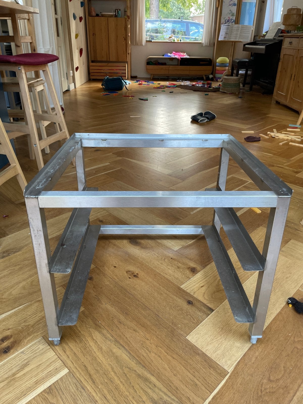 RVS Onderstel voor oven 60x55cm (BW Home Edition), Ophalen, Gebruikt