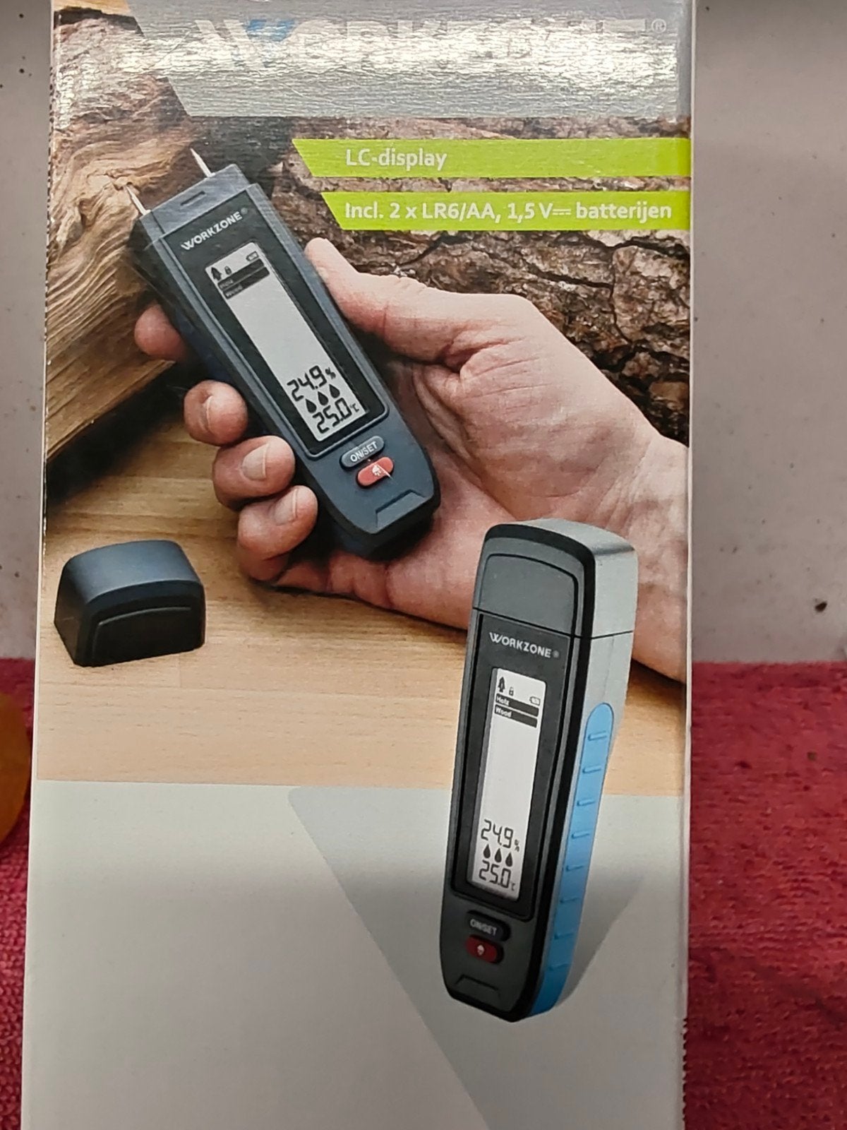 Workzone Vochtmeter voor hout en bouwmaterialen, Doe-het-zelf en Verbouw, Ophalen of Verzenden, Zo goed als nieuw