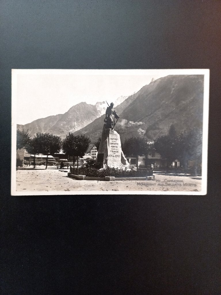 Ansichtkaart Frankrijk Chamonix Monument Soldaten, Ophalen of Verzenden, 1960 tot 1980, Ongelopen, Frankrijk