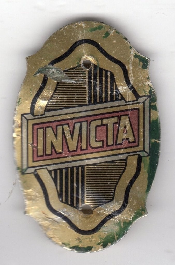 BALHOOFDPLAATJE INVICTA RIJWIELEN B MERK VAN GAZELLE, Ophalen of Verzenden, Overige typen