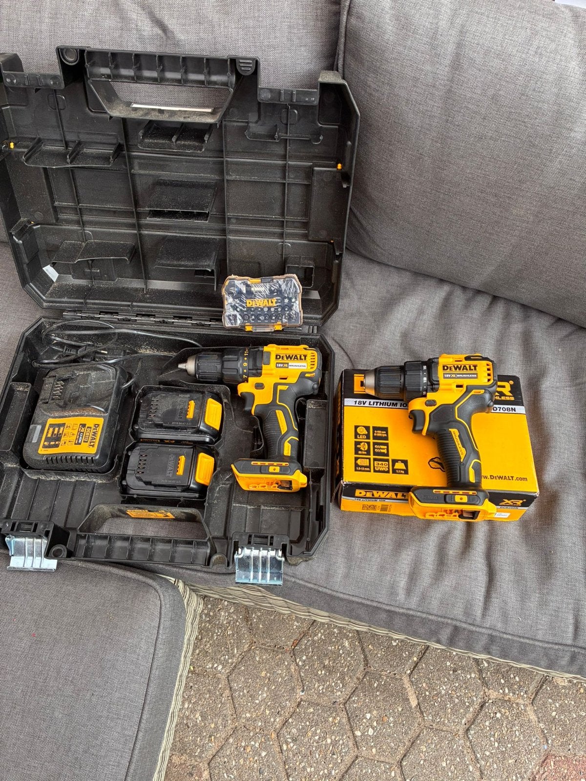 DeWalt DCD708N 18V Accuboormachine met Koffer en Accessoires, Ophalen, Variabele snelheid, ., .