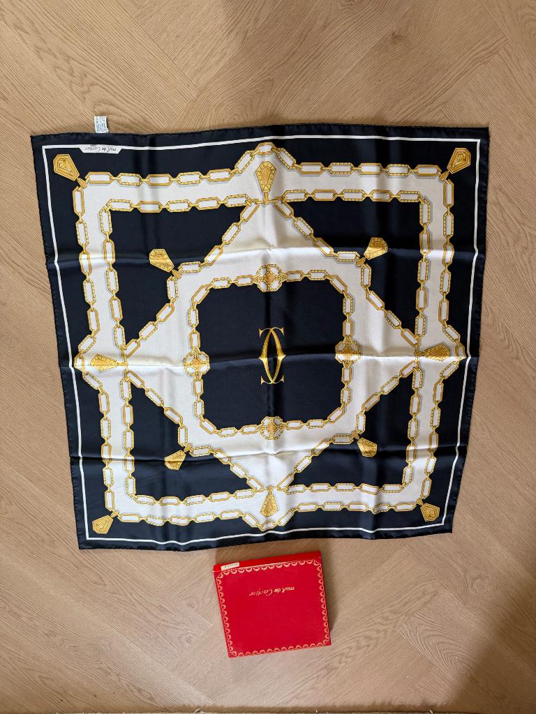 Must de Cartier zijden sjaal, Maat 38/40 (M), Verzenden, Cartier, Zo goed als nieuw