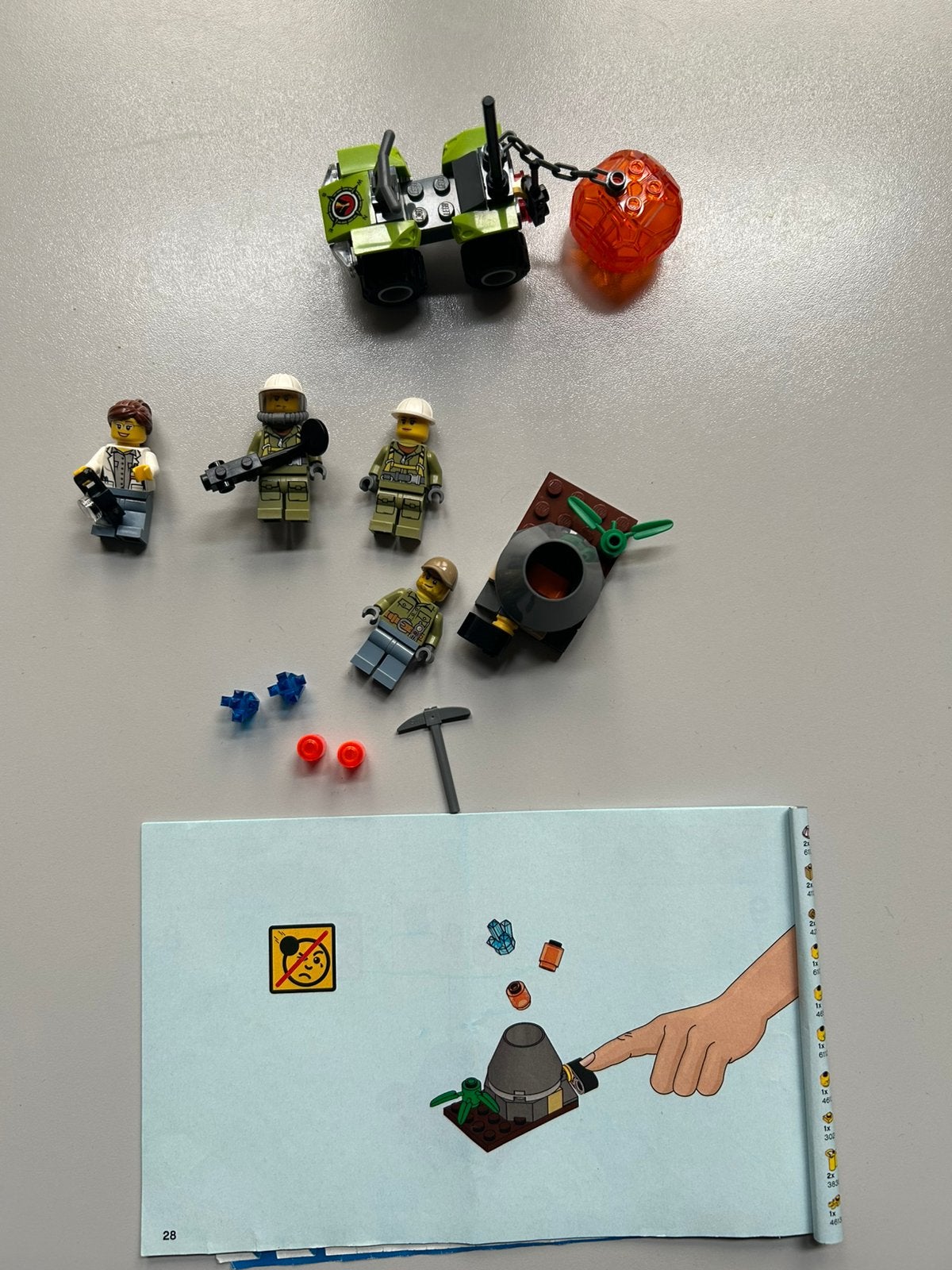 Lego 60120 vulkaan starterset (nr10), Ophalen of Verzenden, Gebruikt