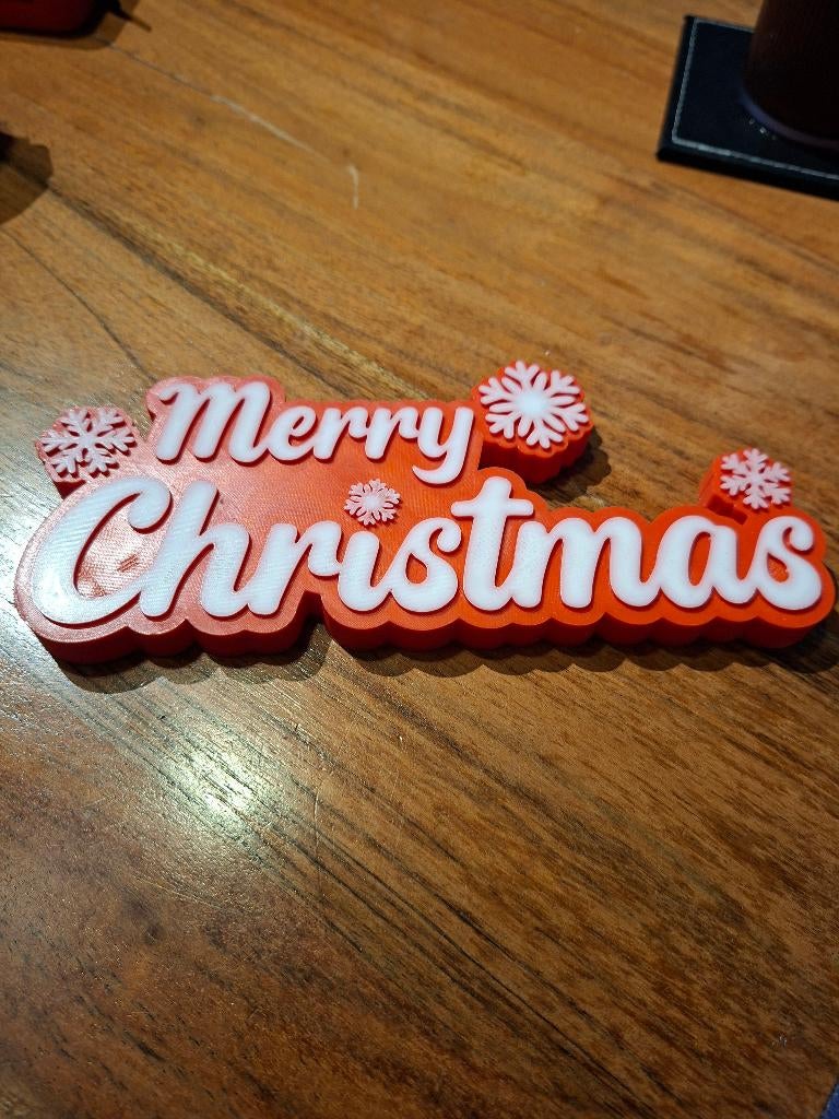 Merry christmas bord, Diversen, Kerst, Ophalen of Verzenden, Nieuw