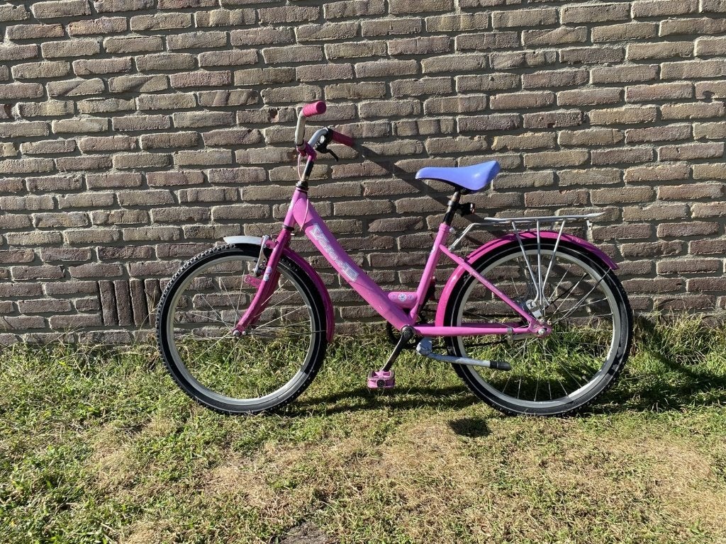 Volare meisjesfiets 22 inch roze | terugtraprem | rijklaar, Ophalen, Terugtraprem, 22 inch, Gebruikt